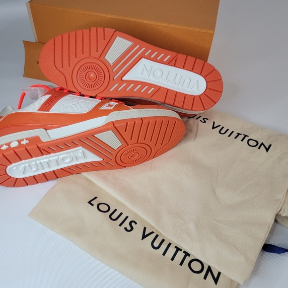LOUIS VUITTON TRAINER SNEAKER  ORANGE Sty 1A9VN5 BY VIRGIL ABLOH - Picture 13 of 16